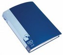Папка пластиковая 0.8мм, с 80 прозрачными вкладышами, синяя, Бюрократ -BPV80BLUE