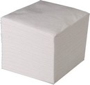 Салфетки бумажные 24*24см 400л однослойные белые 