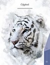 Тетрадь 80л. кл., обл. 7БЦ, высечка Белый тигр, 5 разделов, КТС-Про  С0246-28
