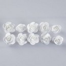 Набор цветов для  декора Роза, из фоамирана, D= 3 см, 10 шт, белый  2884894