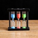 Часы песочные тройные на 3,4,5 минут, микс, 3х9 см 1262039 1262039