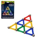 Конструктор магнитный Треугольник, 28 деталей цвета:МИКС 1633372  1633372