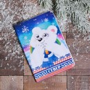 Обложка на паспорт «СЕВЕР» (мишка). 9.5 х 14 см   3483943    3483943