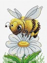Набор для вышивания "Жар-Птица. Трудолюбивая пчелка" размер 16*12 см., М.П.Студия М-230 