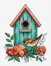 Набор для вышивания Жар-Птица. Воробьиный дом размер 11*8 см., М.П.Студия М-366
