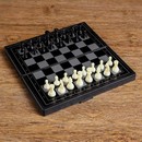 Настольная игра 3 в 1 Зук: нарды, шахматы, шашки, магнитная доска 19х19 см 2590527    2590527