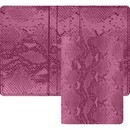 Обложка для паспорта Sharm пастельно-розовая, искусственная кожа фактурная, отстрочка, 5 отделений для визиток, в пластиковом пакете с европодвесом 1030925
