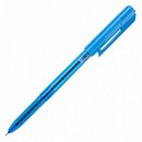 Ручка шар. "Arrow" синяя  0.7мм корпус прозрачный ассорти EQ02636-1