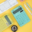 Калькулятор Deli Touch 12-разр. настольный голубой EM01531