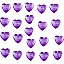 Стразы самоклеящиеся deVENTE. Heart акриловые, размер 4 мм, карточка 60x60 мм, золотистые, 100 шт в пластиковом пакете с блистерным подвесом 8002027