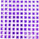 Стразы самоклеящиеся deVENTE. Square акриловые, размер 6 мм, карточка 86x86 мм, фиолетовые, 100 шт в пластиковом пакете с блистерным подвесом 8002022