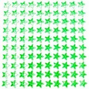 Стразы самоклеящиеся deVENTE. Star акриловые, размер 8 мм, карточка 90x90 мм, зеленые, 100 шт в пластиковом пакете с блистерным подвесом 8002009