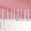 Свеча для торта «Яркая полоска» (набор 24 шт и 12 подставок) 1670209 1670209    