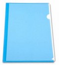 Папка-уголок пластиковая 0.15мм, синий, Бюрократ -EE310/1BLU