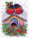 Набор для вышивания "Жар-Птица. Зимний домик" размер 23*18 см., М.П.Студия М-440