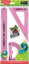 Набор чертежный TWIST'N FLEX MAXI, 3 пр. (линейка 30см, угольники 21см, транспортир 10см) Maped 895055