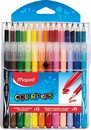 Набор COLORPEPS для рисования, 12 фломастеров + 15 цветных карандашей, в футляре MAPED  897412