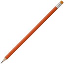Карандаш простой Hand Friend с ластиком, оранжевый, Тампопечать (1+0) с логотипом Монди  