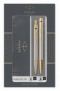 Подарочный набор: PARKER IM Core TK223 Brushed Metal GT ручка роллер, ручка шариковая, в подарочной коробке 2093217