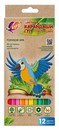 Луч Карандаши 12цв., "ZOO" пластиковые, с европодвесом 29С 1740-08