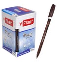Ручка шар., Flair PEACH TRENDZ 1,0 мм, трехгранный корпус, коричневая, колпачок-цвет чернил F-1150-Т/кор.
