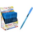 Ручка шар., Flair PEACH TRENDZ,1.0мм, трехгранный корпус, голубая, колпачок-цвет чернил F-1150-T/гол.