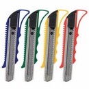 Нож канцелярский 18 мм STAFF "Profit", усиленный, металлические направляющие, автофиксатор, ассорти 237083