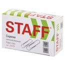 Скрепки большие 50 мм, STAFF EVERYDAY, никелированные, 50 шт., в картонной коробке, 226759 226759