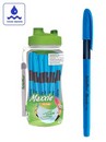 Ручка шар. Flexoffice MAXXIE NEON, 0.5 мм, с масляными чернилами, синяя (25/1200) FO-GELB035N BLUE