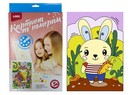 Картина по номерам для малышей Зайчик с морковкой размер: 20*28,5см., LORI Ркн-007