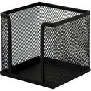 Бокс для бумажного блока deVENTE 9,5x9,5x6 см, сетчатый металлический, черный 3042002