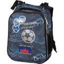 Рюкзак школьный "deVENTE. Choice. Play Football" жесткий 38x28x16 см, 1 отделение на молнии с карманом для учебников, 2 боковых кармана на резинке, эргономичная вентилируемая спинка 7033114