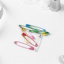 Булавка английская металл 3*0,5*0,1см (наб 10шт цена за наб) МИКС подложка АУ   5208926 5208926    