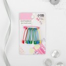 Булавка английская металл 3*0,5*0,1см (наб 10шт цена за наб) МИКС подложка АУ   5208926 5208926    