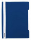 Скоросшиватель пластиковый 140/180 мкм., синий, Бюрократ Люкс -PSL20BLUE