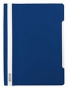 Скоросшиватель пластиковый 140/180 мкм., синий, Бюрократ Люкс -PSL20BLUE