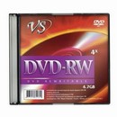 Диск DVD-RW, VS, 4,7 Gb, 4 x Slim Case, 1 штука, VSDVDRWSL01 512096