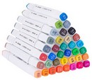 Набор маркеров для скетчинга Deli Color Emotion 36цв., двойной пиш. наконечник 1мм, пластиковая коробка E70801-36/A 