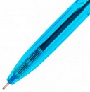 Ручка шар. авт. "X-tream" синяя  0.7мм прозрачный/синий, Deli EQ20-BL