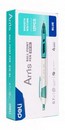 Ручка шариковая автоматическая "Arris" синяя  0.7мм резин. манжета ассорти, Deli EQ18-BL 