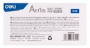 Ручка шариковая автоматическая "Arris" синяя  0.7мм резин. манжета ассорти, Deli EQ18-BL 
