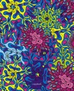 Тетрадь 48л. лин., обл. мел. карт. Цветочные разводы,  КТС-Про (10/80)  С2549-73