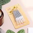 Свечи в торт "Спираль", 10 шт, средние, 7 см, металлик 2919667 2919667    