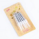 Свечи в торт "Спираль", 10 шт, средние, 7 см, металлик 2919667 2919667    