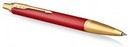 Ручка шар. PARKER " IM Premium K318  Red GT" материал корпуса латунь лакированная, хром.дет, M, синие чернила, подар.кор. 2143644