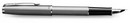 Ручка перьевая PARKER "Sonnet F546 Stainless Steel CT F сталь нержавеющая в компл.:картридж 1шт с черными чернилами подар. кор. конвертор, картриджи 2146873