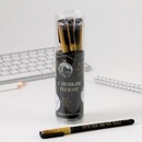 Ручка пластик софт-тач с колпачком "С новым годом! Черное золото"  6779210