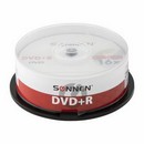 Диски DVD+R SONNEN, 4,7 Gb, 16x, Cake Box (упаковка на шпиле), 513532 513532
