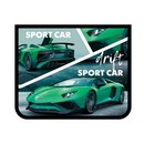 Папка для тетрадей фА5, на молнии сверху, 1 отдел., печать на пластике, GREEN SPORT CAR, Пчелка ПМ-А5-29