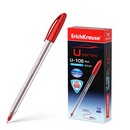 Ручка шар. ErichKrause Classic Stick  Ultra Glide Technology U-108 красная, 1.0мм (12/144) 53737